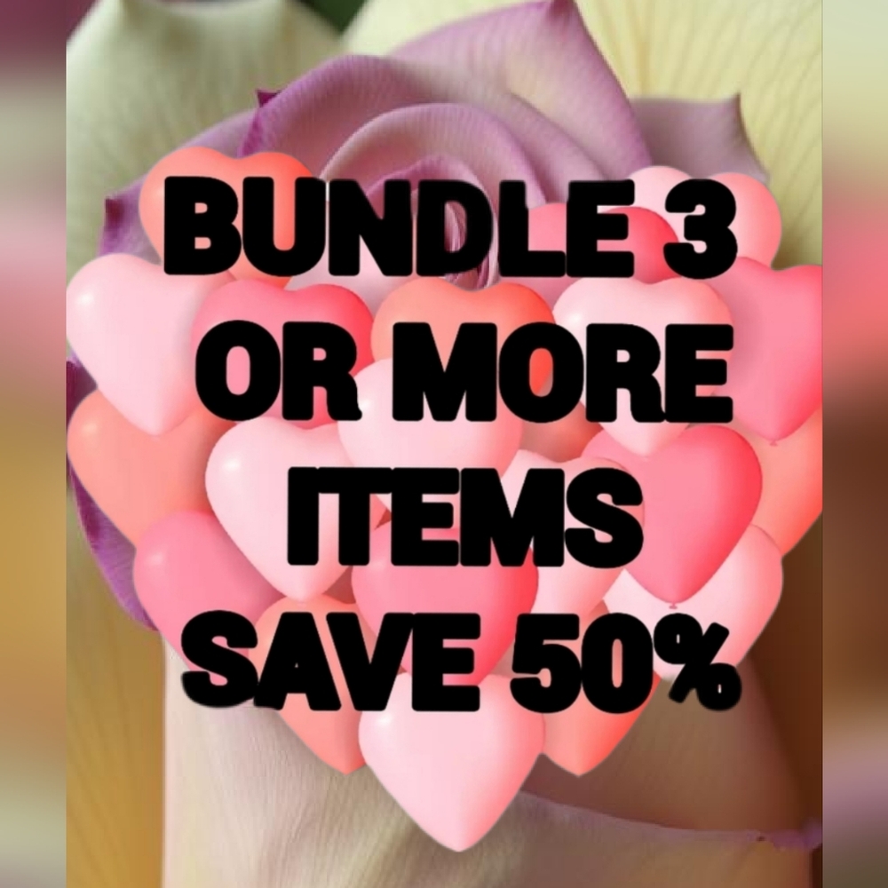 Bundle three or more items save 50%